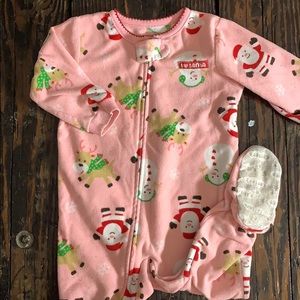 Santa fleece sleeper